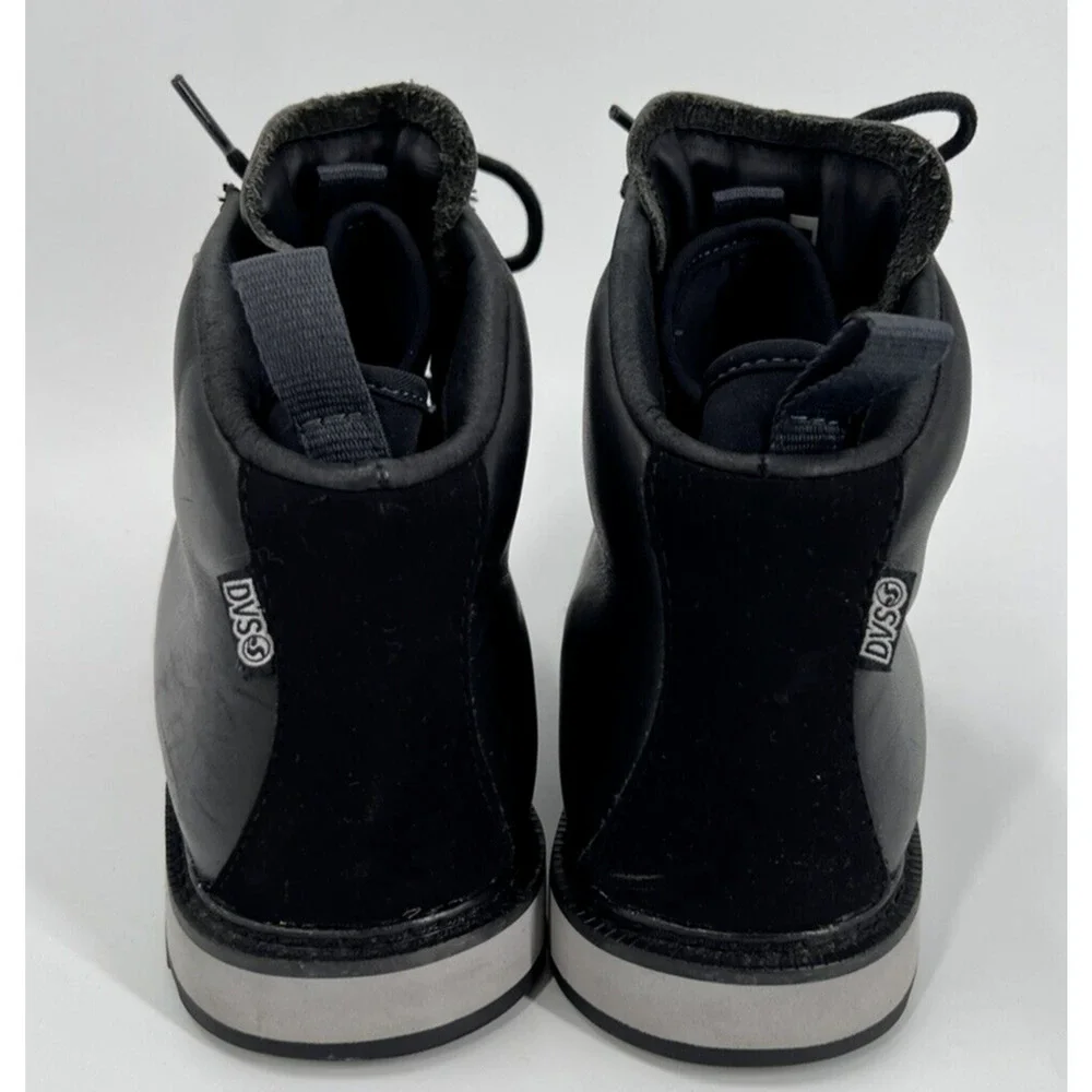 DVS Yodeler Black Leather Snow Boots BMX DC MOTO Skate Rare Men's Size 8